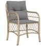 Set comedor de jardín 9 pzas con cojines ratán sintético beige de , Conjuntos de jardín - Ref: Foro24-3212079, Precio: 1,00 €...