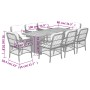 Set comedor de jardín 9 pzas con cojines ratán sintético beige de , Conjuntos de jardín - Ref: Foro24-3212079, Precio: 1,00 €...