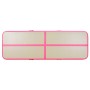 Esterilla inflable de gimnasia con bomba 600x100x10 cm PVC rosa de vidaXL, Esteras para pilates y yoga - Ref: Foro24-91921, P...