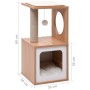 Rascador para gatos con alfombra rascadora de sisal 60 cm de vidaXL, Mobiliario para gatos - Ref: Foro24-170925, Precio: 55,5...