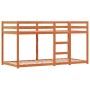Litera con cortinas madera maciza pino blanco y negro 90x190 cm de , Camas y somieres - Ref: Foro24-3283949, Precio: 186,67 €...