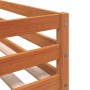 Litera con cortinas madera maciza pino blanco y negro 90x190 cm de , Camas y somieres - Ref: Foro24-3283949, Precio: 186,67 €...