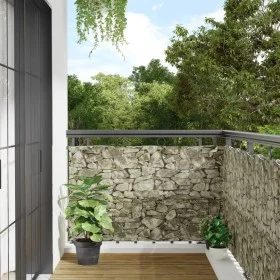Garden privacy screen PVC stone gray 600x90 cm by , fence panels - Ref: Foro24-4005479, Price: 35,76 €, Discount: %
