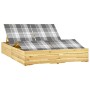 Tumbona doble y cojines madera de pino impregnada de , Tumbonas - Ref: Foro24-3065998, Precio: 297,53 €, Descuento: %