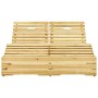 Tumbona doble y cojines madera de pino impregnada de , Tumbonas - Ref: Foro24-3065998, Precio: 297,53 €, Descuento: %