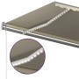 Toldo retráctil manual con luz LED color crema 600x300 cm de , Toldos - Ref: Foro24-3069802, Precio: 616,97 €, Descuento: %