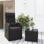 Juego de muebles jardín 2 piezas ratán sintético y acero negro de , Conjuntos de jardín - Ref: Foro24-3157661, Precio: 220,90...