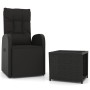 Juego de muebles jardín 2 piezas ratán sintético y acero negro de , Conjuntos de jardín - Ref: Foro24-3157661, Precio: 220,90...