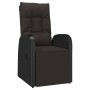 Juego de muebles jardín 2 piezas ratán sintético y acero negro de , Conjuntos de jardín - Ref: Foro24-3157661, Precio: 220,90...