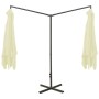 Sombrilla doble con poste de acero color arena 600x300 cm de , Sombrillas - Ref: Foro24-312555, Precio: 187,30 €, Descuento: %