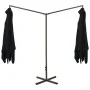 Sombrilla doble con poste de acero negra 600x300 cm de , Sombrillas - Ref: Foro24-312560, Precio: 146,30 €, Descuento: %