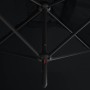 Sombrilla doble con poste de acero negra 600x300 cm de , Sombrillas - Ref: Foro24-312560, Precio: 159,62 €, Descuento: %