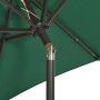 Sombrilla con luces LED aluminio verde 200x211 cm de , Sombrillas - Ref: Foro24-313558, Precio: 84,89 €, Descuento: %