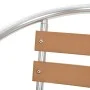 Sillas de jardín apilables 4 unidades aluminio y WPC plateado de , Sillas de jardín - Ref: Foro24-48710, Precio: 275,06 €, De...