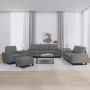 Juego de sofás 4 piezas tela gris oscuro de , Sofás - Ref: Foro24-3201875, Precio: 778,94 €, Descuento: %