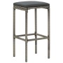 Mesa y taburetes de jardín 3 pzas madera acacia ratán PE gris de , Conjuntos de jardín - Ref: Foro24-3295268, Precio: 184,72 ...