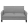 Sofá de 2 plazas 135x65x76 cm gris claro en Sofás | Comprar online en Foru.es