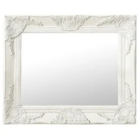 Espejo de pared estilo barroco blanco 50x40 cm de vidaXL, Espejos - Ref: Foro24-320308, Precio: 45,53 €, Descuento: %