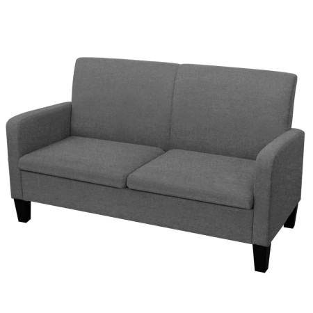 Sofá de 2 plazas 135x65x76 cm gris oscuro en Sofás | Comprar online en Foru.es