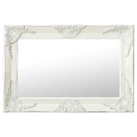 Espejo de pared estilo barroco blanco 60x40 cm de vidaXL, Espejos - Ref: Foro24-320328, Precio: 44,69 €, Descuento: %