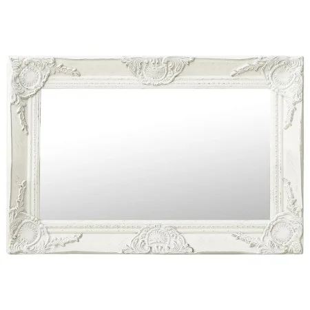 Espejo de pared estilo barroco blanco 60x40 cm de vidaXL, Espejos - Ref: Foro24-320328, Precio: 43,83 €, Descuento: %