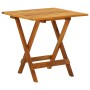 Mesa para terraza bistró madera maciza de acacia 46x46x47 cm de , Mesas de jardín - Ref: Foro24-41435, Precio: 39,55 €, Descu...