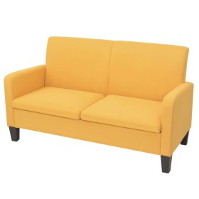 Sofá de 2 plazas amarillo 135x65x76 cm en Sofás | Comprar online en Foru.es