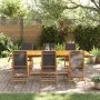 Juego comedor de jardín 7 pzas madera maciza acacia y textileno de , Conjuntos de jardín - Ref: Foro24-3279264, Precio: 801,3...