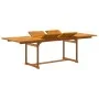 Juego comedor de jardín 7 pzas madera maciza acacia y textileno de , Conjuntos de jardín - Ref: Foro24-3279264, Precio: 801,3...