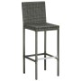 Taburetes de cocina con cojines 2 uds ratán sintético gris de , Sillas de jardín - Ref: Foro24-316669, Precio: 213,24 €, Desc...