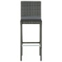 Taburetes de cocina con cojines 2 uds ratán sintético gris de , Sillas de jardín - Ref: Foro24-316669, Precio: 213,24 €, Desc...