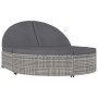 Tumbona para 2 personas con cojines ratán sintético gris de , Tumbonas - Ref: Foro24-318161, Precio: 416,51 €, Descuento: %