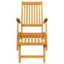 Silla de jardín con reposapiés y mesita madera maciza de acacia by , Loungers - Ref: Foro24-3120439, Price: 141,68 €, Discoun...