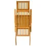 Silla de jardín con reposapiés y mesita madera maciza de acacia by , Loungers - Ref: Foro24-3120439, Price: 141,68 €, Discoun...