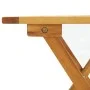Silla de jardín con reposapiés y mesita madera maciza de acacia by , Loungers - Ref: Foro24-3120439, Price: 141,68 €, Discoun...