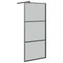 Barrierefreie Duschwand dunkelschwarzes ESG-Glas 80x195 cm von , Duschwände und Duschwände - Ref: Foro24-151889, Preis: 163,4...