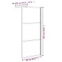 Barrierefreie Duschwand dunkelschwarzes ESG-Glas 80x195 cm von , Duschwände und Duschwände - Ref: Foro24-151889, Preis: 163,4...