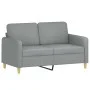 Juego de sofás con cojines 3 piezas tela gris claro de , Sofás - Ref: Foro24-3202110, Precio: 510,51 €, Descuento: %