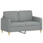 Juego de sofás con cojines 3 piezas tela gris claro de , Sofás - Ref: Foro24-3202110, Precio: 520,11 €, Descuento: %
