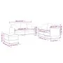 Sofagarnitur mit Kissen 3-teilig aus hellgrauem Stoff von , Sofas - Ref: Foro24-3202110, Preis: 510,51 €, Rabatt: %