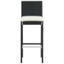 Taburetes de cocina con cojines 2 uds ratán sintético negro de , Sillas de jardín - Ref: Foro24-316668, Precio: 153,25 €, Des...