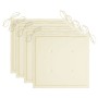 Sillas de jardín apilables 4 uds madera maciza teca con cojines de , Sillas de jardín - Ref: Foro24-3073381, Precio: 515,36 €...