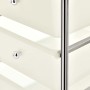 Carrito de almacenaje portátil 4 cajones plástico blanco de vidaXL, Carretillas de carga - Ref: Foro24-320399, Precio: 55,43 ...
