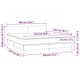 Cama box spring con colchón y LED tela crema 180x200 cm de , Camas y somieres - Ref: Foro24-3133578, Precio: 585,35 €, Descue...