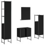 Juego de muebles de baño 4 piezas madera de ingeniería negro de , Muebles de baño - Ref: Foro24-3214354, Precio: 217,33 €, De...