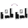 Juego de muebles de baño 4 piezas madera de ingeniería negro de , Muebles de baño - Ref: Foro24-3214354, Precio: 217,33 €, De...