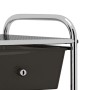 Carrito de almacenaje portátil 4 cajones plástico negro de vidaXL, Carretillas de carga - Ref: Foro24-320398, Precio: 56,86 €...
