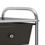 Tragbarer Aufbewahrungswagen mit 4 schwarzen Kunststoffschubladen von vidaXL, Lastenstapler - Ref: Foro24-320398, Preis: 56,3...