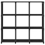 Estantería de 9 cubos de tela negro 103x30x107,5 cm en Librerías y estanterías | Comprar online en Foru.es