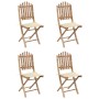 Set de comedor exterior plegable 5 piezas con cojines bambú de , Conjuntos de jardín - Ref: Foro24-3063962, Precio: 270,91 €,...